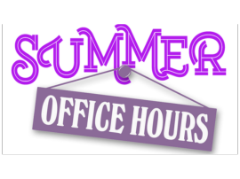  Summer Office Hours 